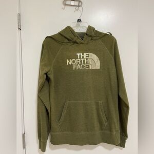 Ladies North face hoodie. Olive with gold for the north face size Medium